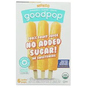 Organic No Sugar Added Mango Junior Pops, 9.9 FZ