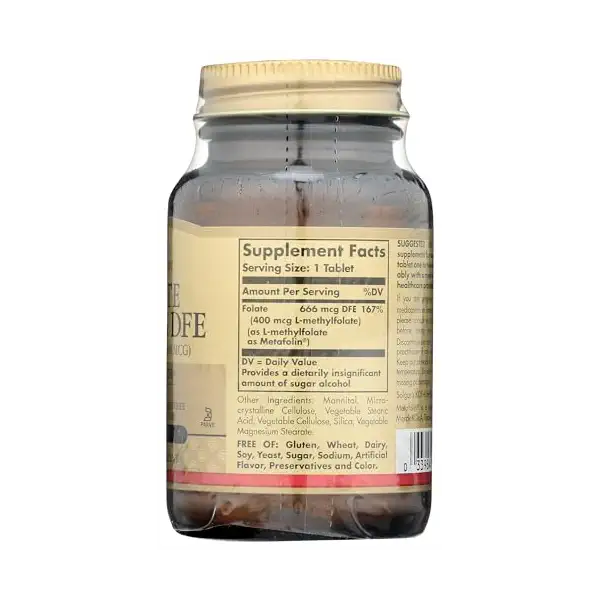 Folate 400 Mcg As Metafolin Tablets, 100 CT 7