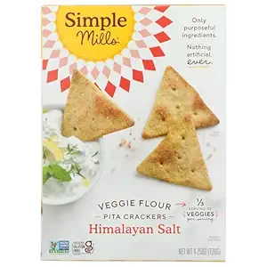 Himalayan Salt Veggie Pita Crackers, 4.25 OZ