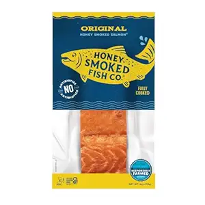 Original Honey Smoked Salmon, 4 OZ