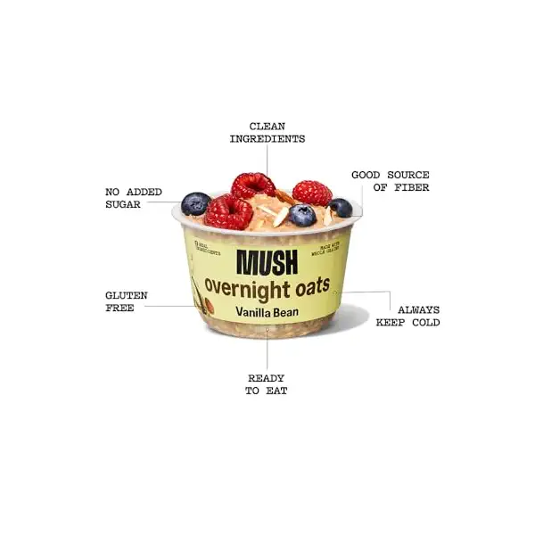 Vanilla Bean Overnight Oats, 5 OZ 2