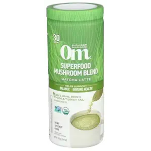 Organic Mushroom Matcha Latte Canister, 8.47 OZ