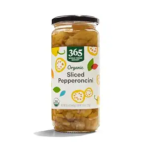365 by Whole Foods Market, Organic Golden Pepperoncini, Sliced, 15.5 Ounce