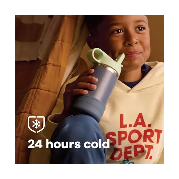 Dahlia Kids Wide Mouth Straw Cap 12Oz, 1 EA 4