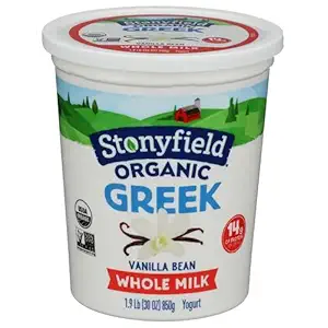 Organic Vanilla Whole Milk Greek Yogurt, 30 OZ