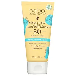 Extra Sensitive Sheer Mineral Sunscreen Lotion SPF 50, 3 FZ