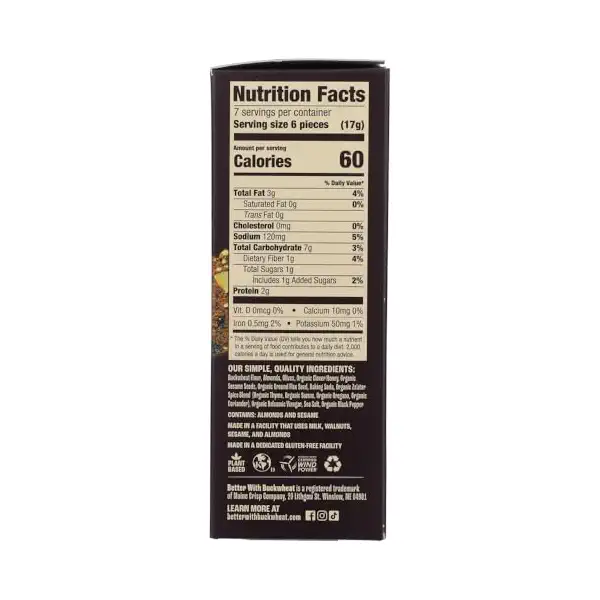 Olive & Za'atar Buckwheat Crackers, 4 OZ 3