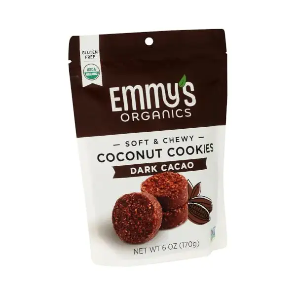 Organic Dark Cacao Coconut Cookies, 6 OZ 2
