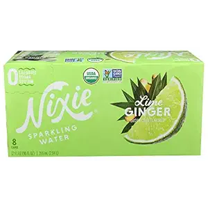 Organic Lime Ginger Sparkling Water 8 Pack, 12 FZ