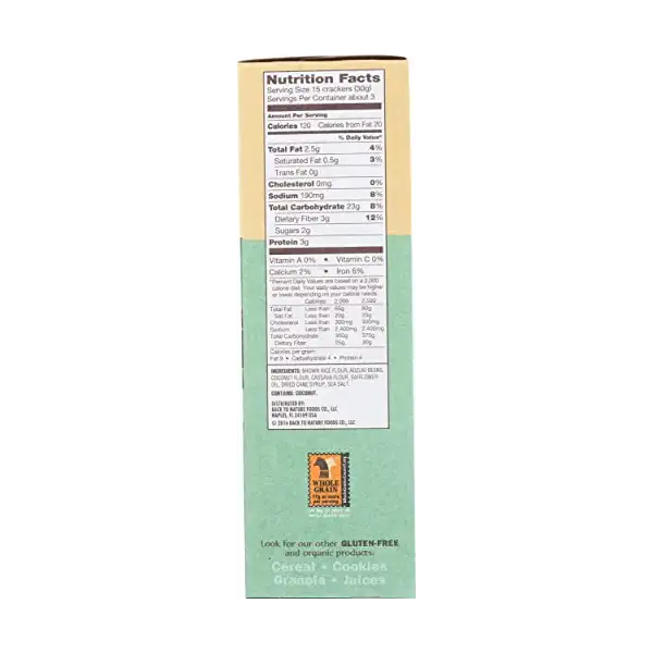 Adzuki Bean Sea Salt Crackers, 3.5 OZ 5