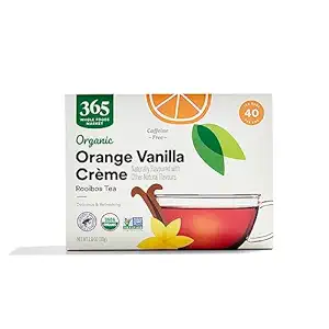 365 by Whole Foods Market, Tea Rooibos Orange Vanlla Creme Organic, 40 Count