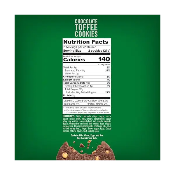 Chocolate Toffee Cookies, 184 GR 6