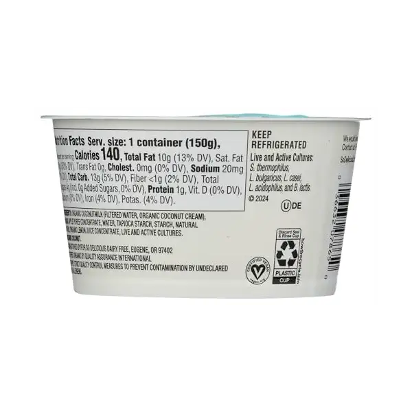 Coconut Coconutmilk Yogurt, 5.3 OZ 2