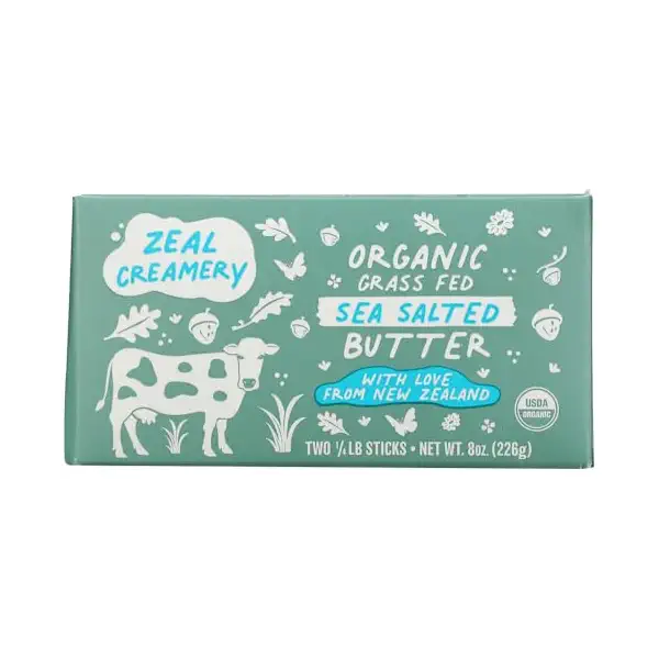 Organic Grass Fed Sea Salted Butter 1