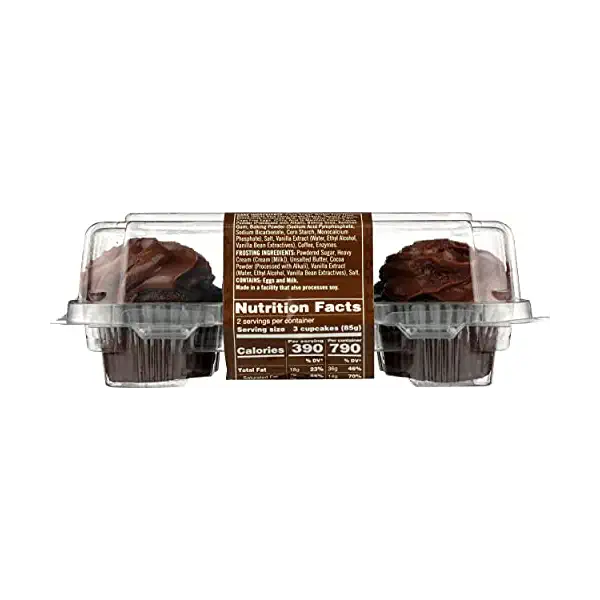 Cupcake Mini Double Chocolate 6pk Double Chocolate 7