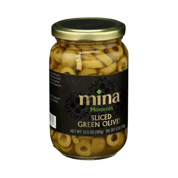 Moroccan Green Sliced Olives, 13 OZ 2