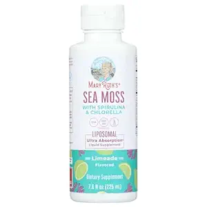 Limeade Sea Moss with Spirulina & Chlorella Liposomal, 7.6 FZ