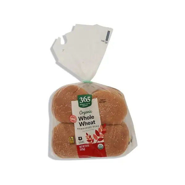 Organic Wheat Hamburger Buns, 15 OZ 1