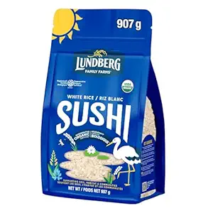 Organic White Sushi Rice, 909 GR