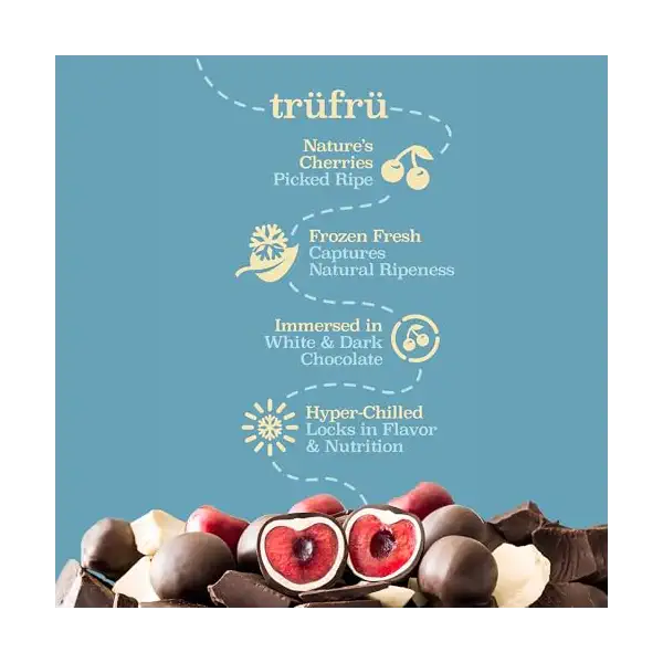Dark and White Chocolate Cherries, 8 OZ 3