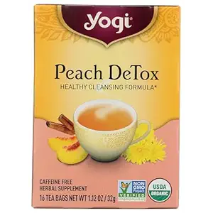 Organic Peach Detox Tea, 16 CT