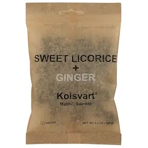Sweet & Ginger Swedish Licorice, 4.2 OZ