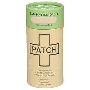 Natural Bamboo Bandages Strips 25 Count, 25 CT