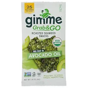 Organic Sea Salt & Avocado Oil Seaweed Grab & Go Singles, 0.14 OZ