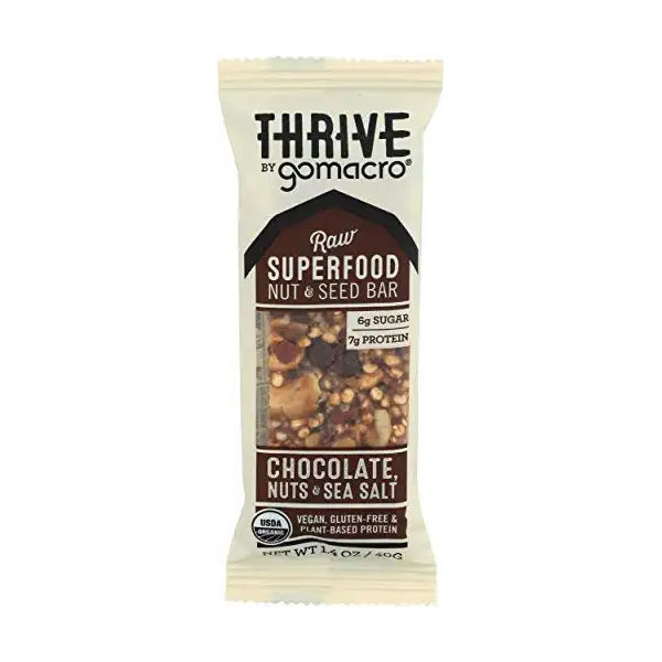 Organic Chocolate Nuts Sea Salt Thrive Bar, 1.4 OZ 1