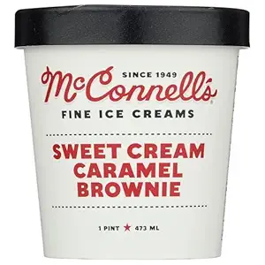 Sweet Cream Caramel Brownie Ice Cream, 1 PT