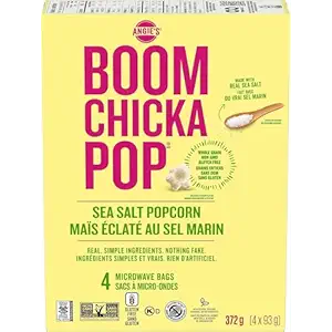 Sea Salt Microwave Popcorn, 372 GR