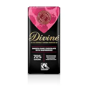 Dark Chocolate 70% Raspberry, 90 GR
