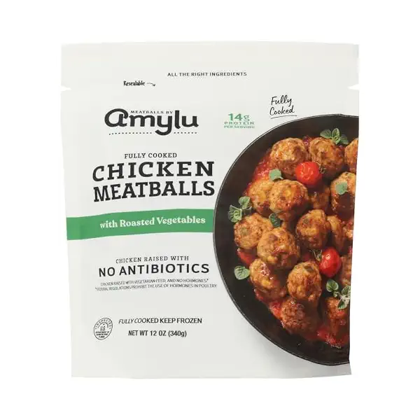 Chicken Meatballs with Roasted Vegetables, 12 OZ 1