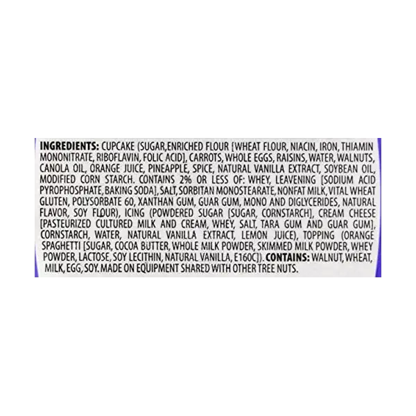 Carrot Cupcake with Cream Cheese, 6 OZ 4