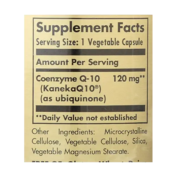 Coq-10 120 Mg Vegetable Capsules Vegetarian 3