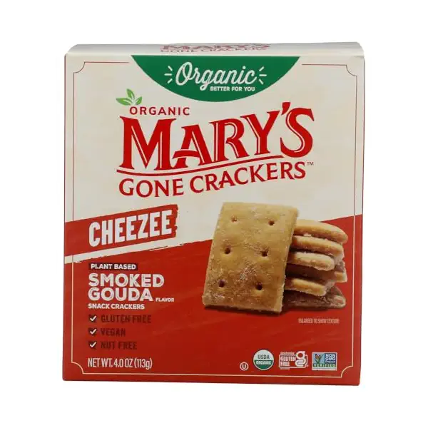 Organic Smoked Gouda Cheezee Crackers, 4 OZ 1
