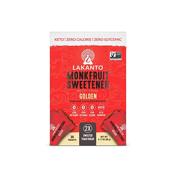 Monkfruit Sweetener Golden Packets 2X (30 ct) 1