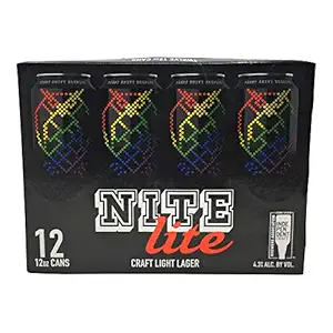 Nite Light Lager Cans 12 Pack, 12 FZ
