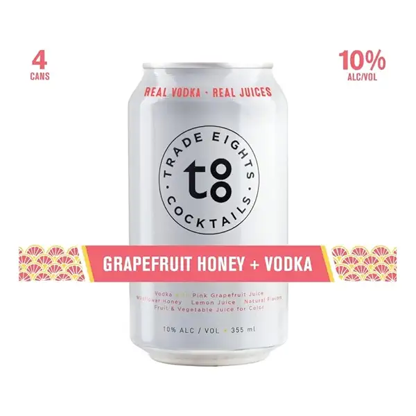 Grapefruit Honey Vodka Cocktail 4pk Cans 1