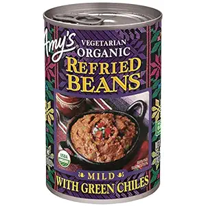 Organic Refried Green Chili Beans, 15.4 OZ
