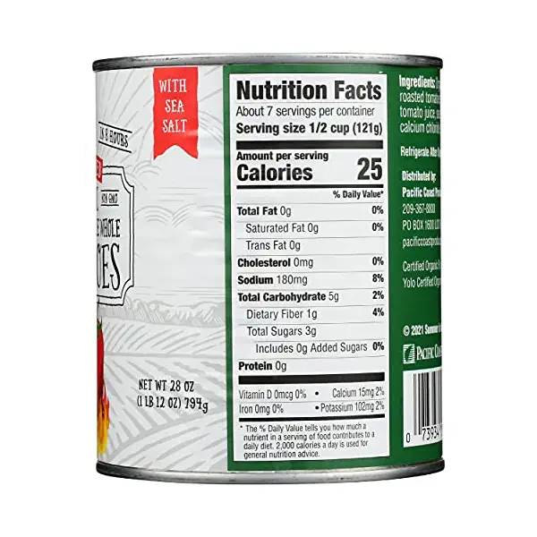 Organic Fire Roasted Whole Tomatoes, 28 OZ 7