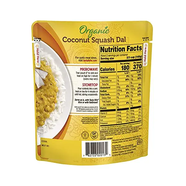 Organic Coconut Squash Dal, 10 OZ 9
