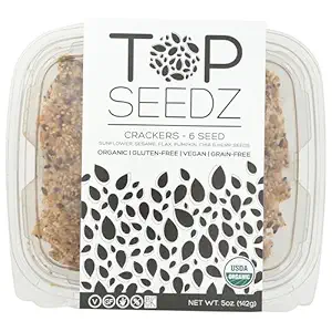 Organic 6 Seed Crackers, 5 OZ