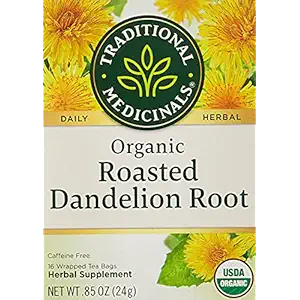 Organic Roasted Dandelion Root Tea, 16 CT