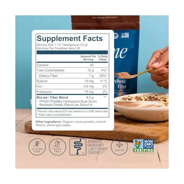 Chocolate Daily Prebiotic Fiber, 13 OZ 6