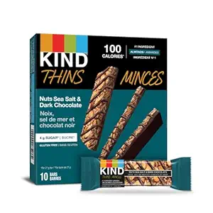 Nuts Sea Salt & Dark Chocolate Bar 10Ct, 21 GR