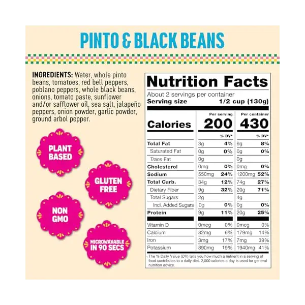 Pinto & Black Beans, 10 OZ 2