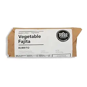 WHOLE FOODS KITCHENS Veggie Fajita Burrito, 10.5 OZ