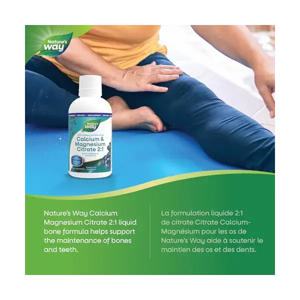 Calcium & Magnesium Citrate 2:1 K2 Liquid Blueberry 3