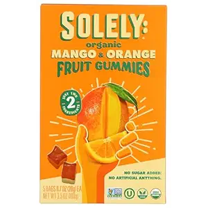 Organic Mango & Orange Fruit Gummies, 3.5 OZ